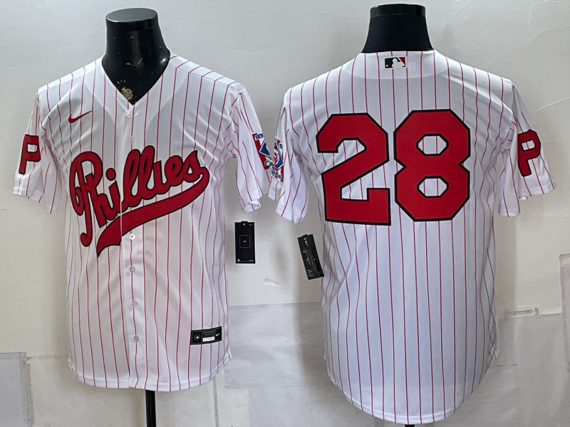 Men 2026 Philadelphia Phillies #28 white Game Nike MLB Jersey 080600->philadelphia phillies->MLB Jersey